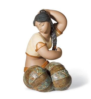 Lladro Young Indian IIi Porcelain Figurine