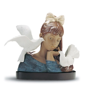 Lladro At Peace Le1000 1994-2001 Porcelain Figurine