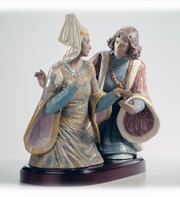 Lladro The Lovers Of Verona le500 2002-04 Porcelain Figurine