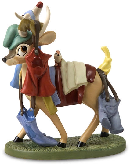 WDCC Disney Classics Snow White Deer With Laundry Spring Cleaning Porcelain Figurine