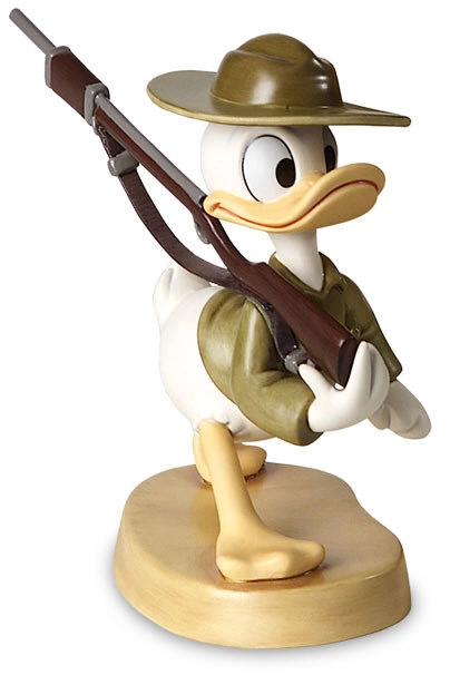 WDCC Disney Classics Donald Duck Basic Training Donald Gets Drafted Porcelain Figurine
