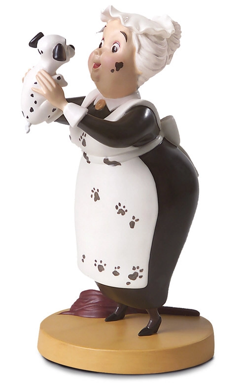 WDCC Disney Classics One Hundred and One Dalmatians Nanny Cook Look Heres Lucky Porcelain Figurine