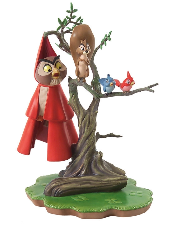 WDCC Disney Classics Sleeping Beauty Woodland Creatures On Tree Witness To Romance Porcelain Figurine