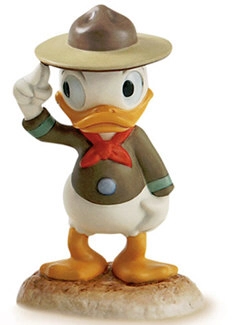 WDCC Disney Classics Good Scouts Nephew Duck A Real Trooper Porcelain Figurine