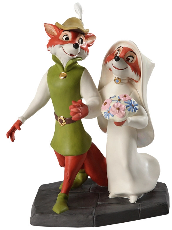 WDCC Disney Classics Robin Hood And Maid Marian Merry Matrimony Porcelain Figurine