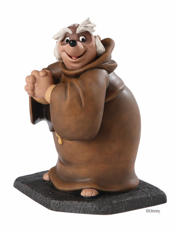 WDCC Disney Classics Robin Hood Friar Tuck Bemused Badger Porcelain Figurine