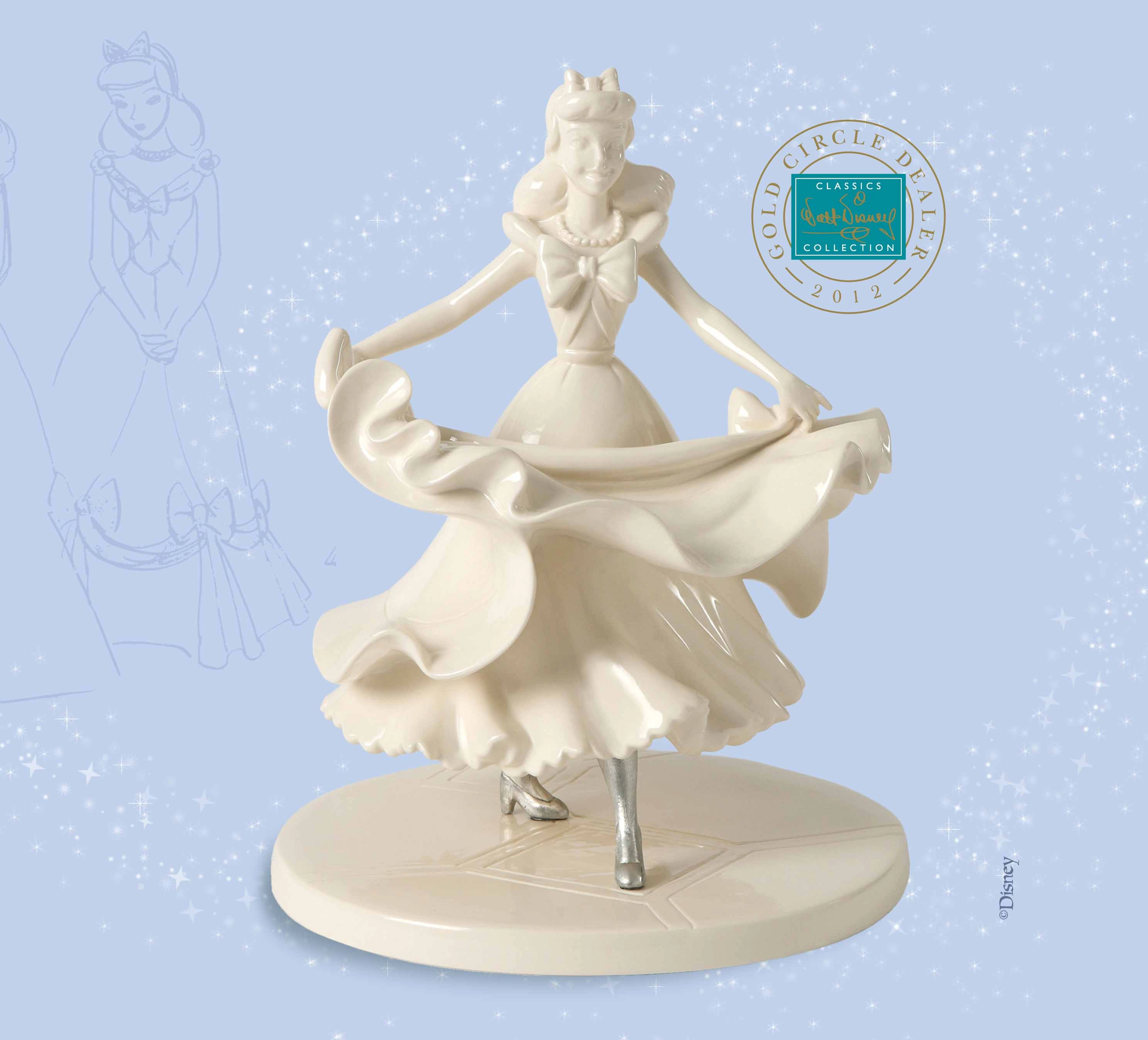 WDCC Disney Classics Cinderella Isn't it Lovely? Do you like it? Gold Circle Exclusive Porcelain Figurine