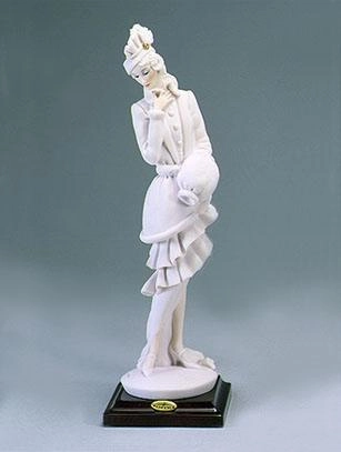 Giuseppe Armani Lady With Muff Sculpture