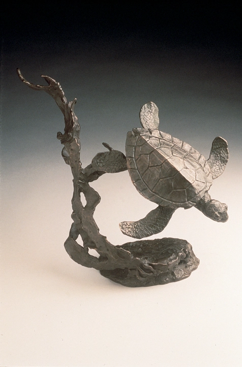 Mark Hopkins Sea Turtle Bronze Sculpture