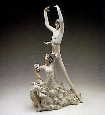 Lladro Flamenco Dancers 1969-93 Porcelain Figurine