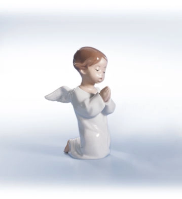 Lladro Angel, Praying Porcelain Figurine
