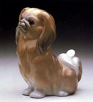 Lladro Pekinese Sitting 1969-85 Porcelain Figurine