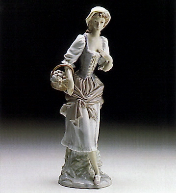 Lladro Countrywoman 1969-79 Porcelain Figurine