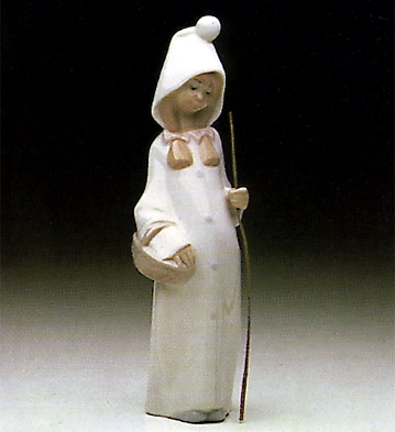 Lladro Girl With Basket 1969-01 Porcelain Figurine