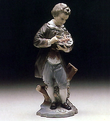 Lladro Doncel With Roses 1971-79 Porcelain Figurine