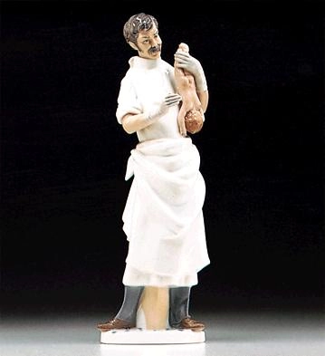Lladro Obstetricain 1971-93 Porcelain Figurine