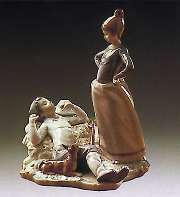 Lladro Laziness 1974-80 Porcelain Figurine
