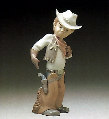 Lladro Sherriff Puppet 1977-85 Porcelain Figurine
