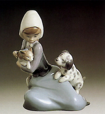Lladro Little Friskies  1980-97 Porcelain Figurine