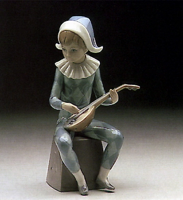 Lladro Harlequin Letter A 1980-85 Porcelain Figurine