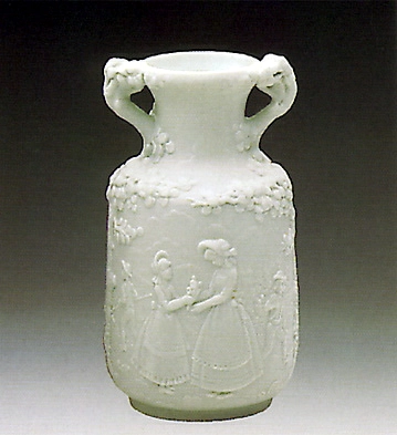 Lladro Minature Decorated Vase 1984-88 Porcelain Figurine