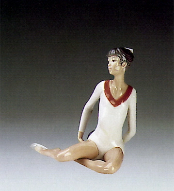 Lladro Gymnast Exercise With Ball 1985-88 Porcelain Figurine