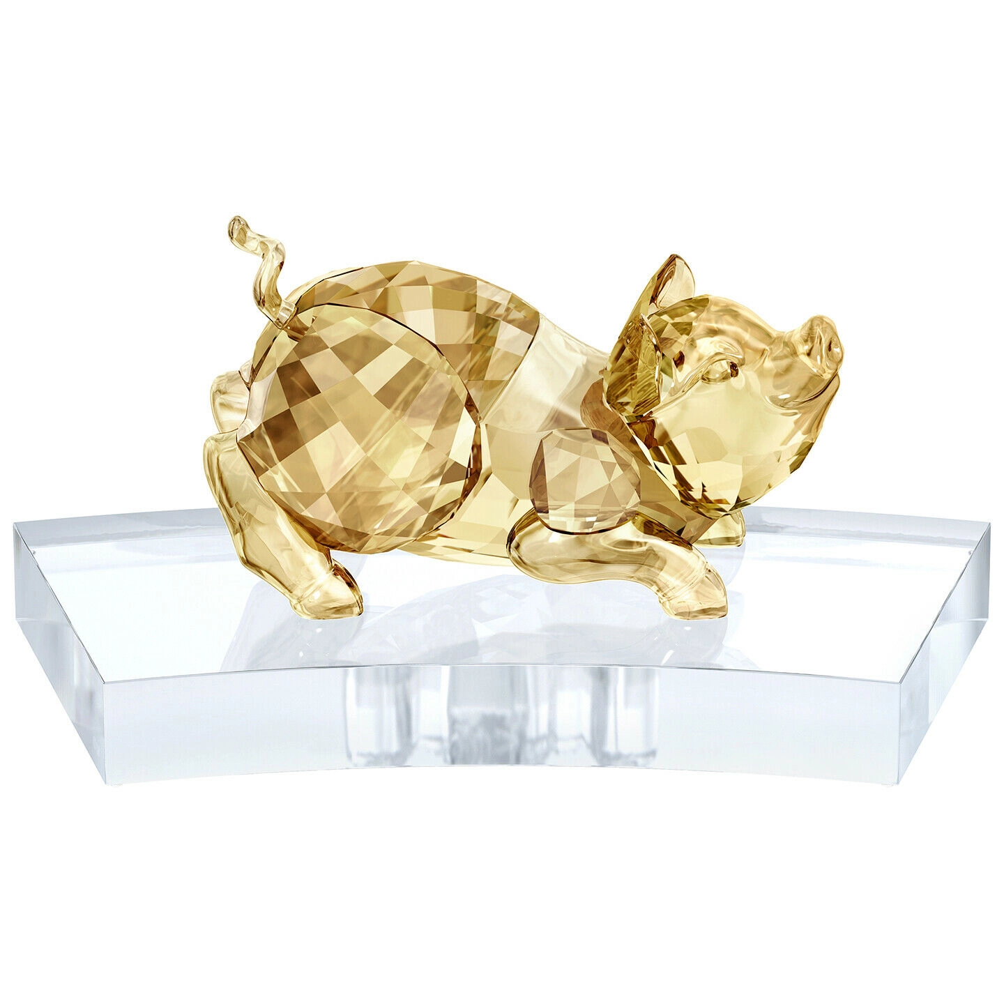 Swarovski Crystal Chinese Zodiac - Pig GOLD Crystal