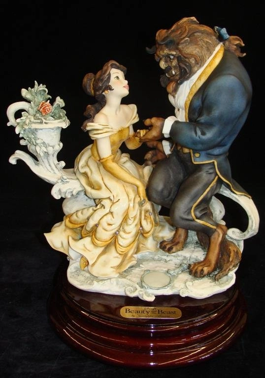 Giuseppe Armani Beauty And The Beast Disneyana Convention Hand Signed Sculpture