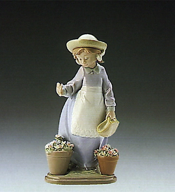 Lladro Hello Flowers 1989-93 Porcelain Figurine