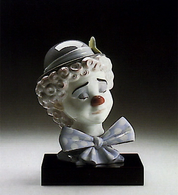 Lladro Sad Clown Porcelain Figurine