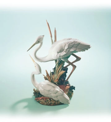 Lladro Marshland Mates With Base Porcelain Figurine