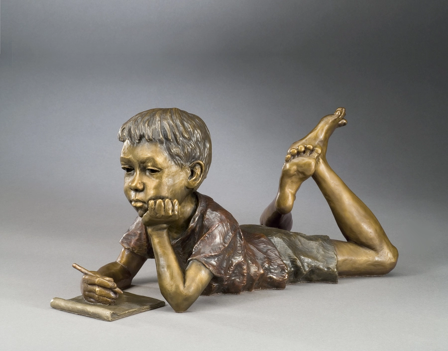 Mark Hopkins Imagine Bronze Sculpture
