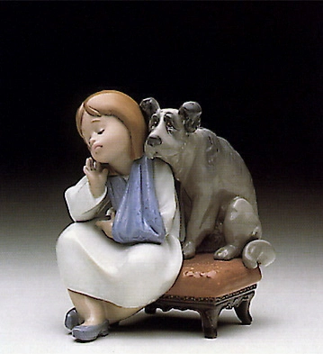 Lladro We Can't Play 1990-98 Porcelain Figurine
