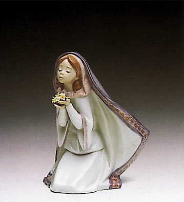 Lladro Reverant Moment 1991-94 Porcelain Figurine