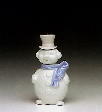 Lladro Snowman Ornament 1991-93 Porcelain Figurine