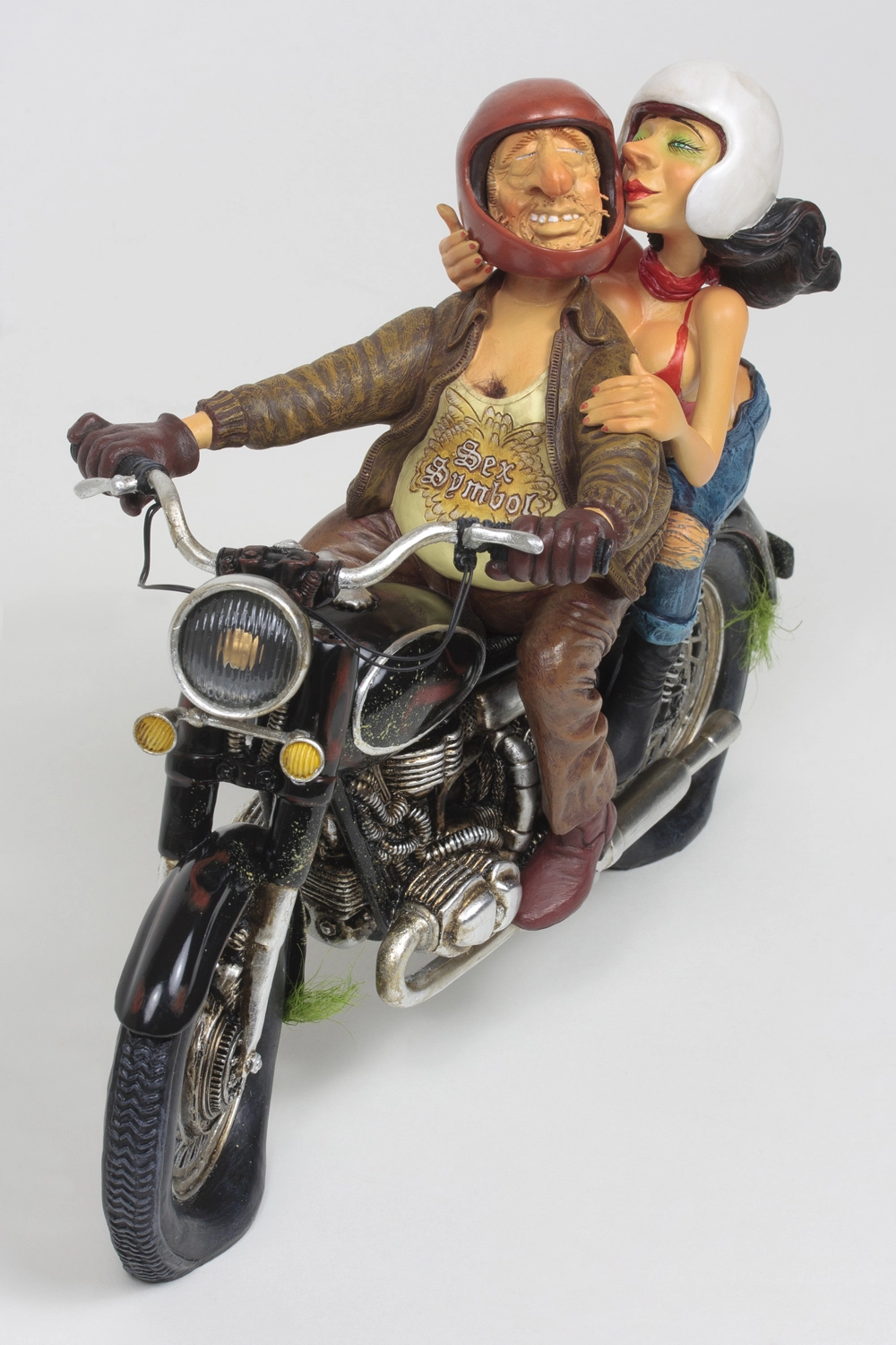 Guillermo Forchino Exciting Motor Ride 1/2 Scale Comical Art Sculpture