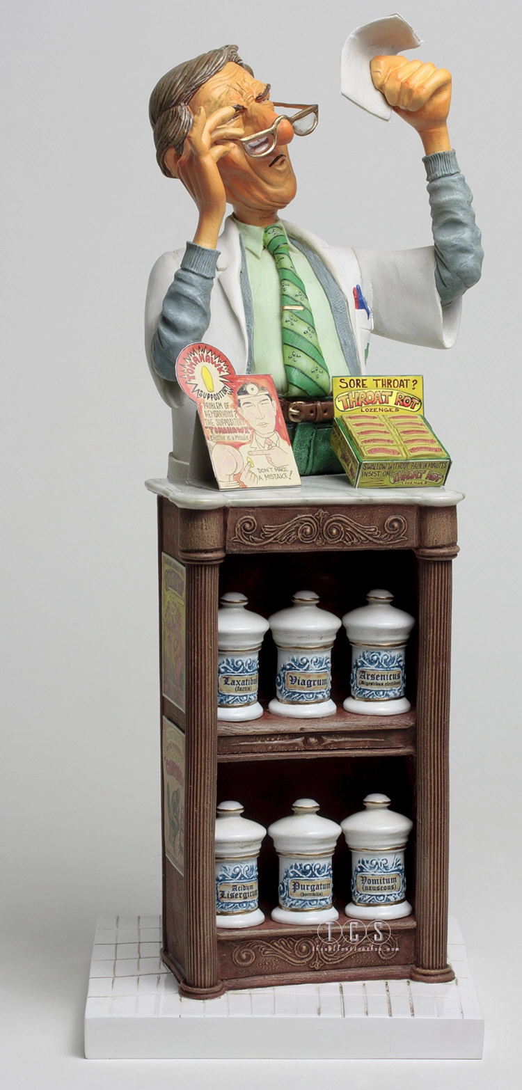 Guillermo Forchino The Pharmacist Comical Art Sculpture