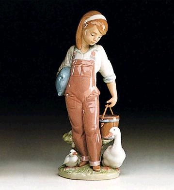 Lladro Saturday's Child (girl) 1993-97 Porcelain Figurine