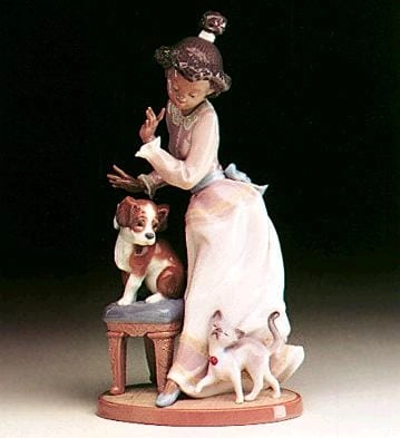 Lladro Black Legacy My Turn Porcelain Figurine