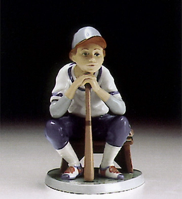 Lladro Baseball Player 1994-97 Porcelain Figurine