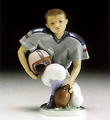 Lladro American Football Player 1994-97 Porcelain Figurine