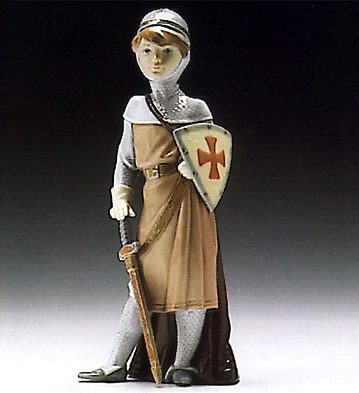 Lladro Medieval Soldier 1994-96 Porcelain Figurine