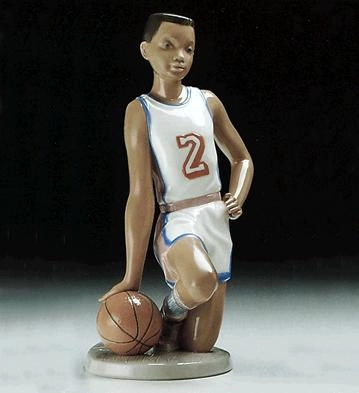 Lladro Basketball Player 1994-97 Porcelain Figurine
