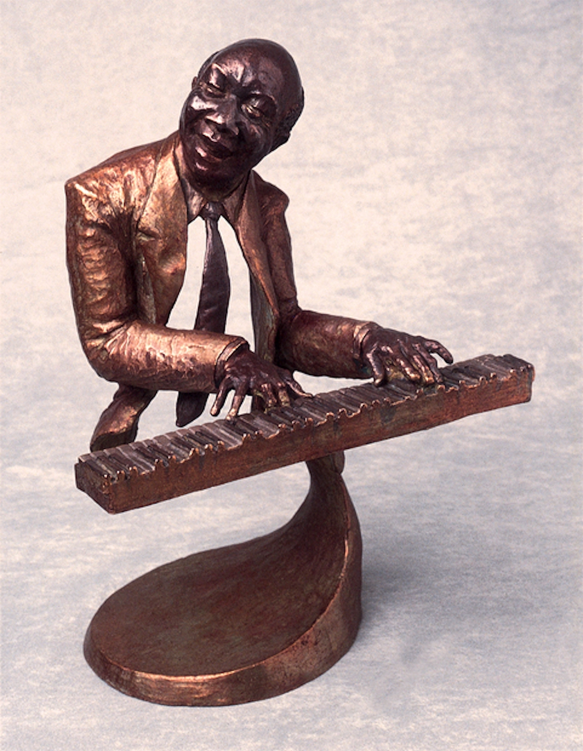 Mark Hopkins Jazz Piano Bronze Sculpture