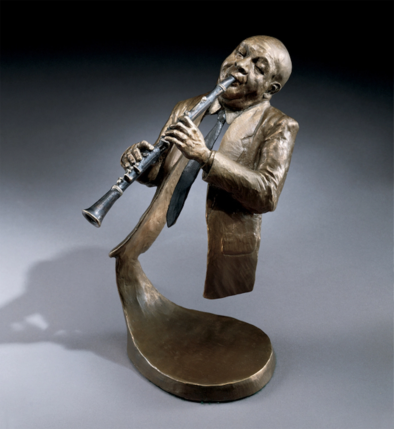 Mark Hopkins Jazz Clarinet Bronze Sculpture