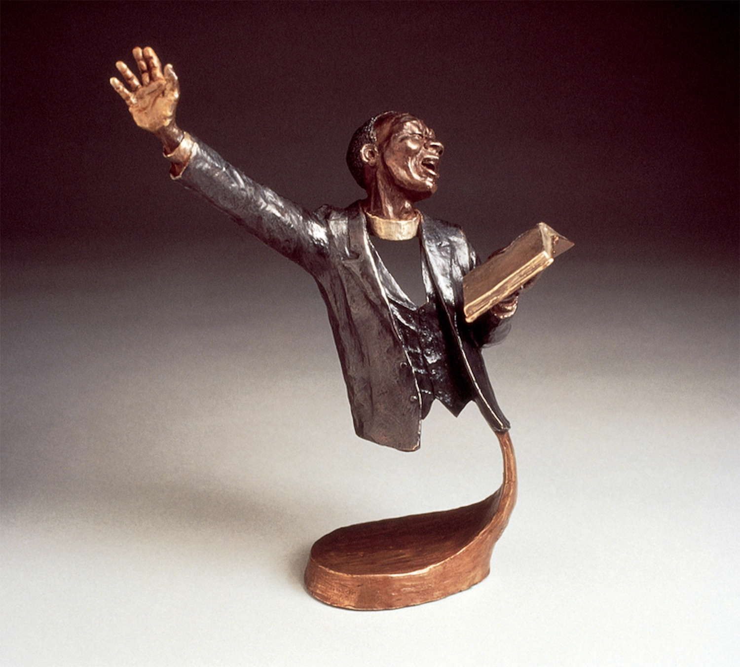 Mark Hopkins By The Word Bronze Sculpture