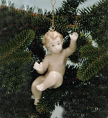 Lladro Surprised Cherub 1995-97 Porcelain Figurine