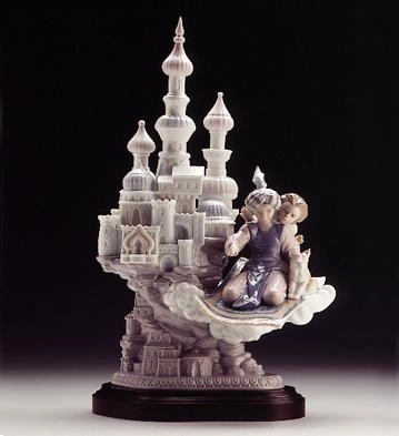 Lladro Dreams Of Aladdin 1996-99 Porcelain Figurine