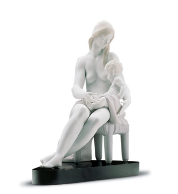 Lladro Care And Tenderness Porcelain Figurine
