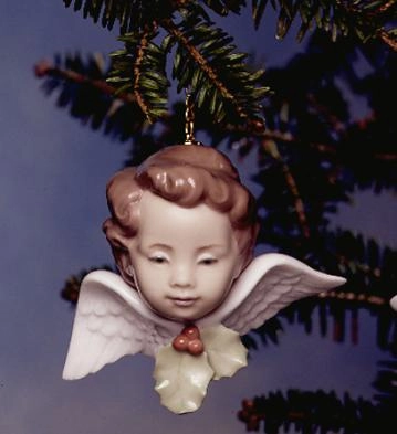 Lladro Seraph With Holly Porcelain Figurine